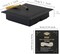 Graduation Gift Box with Tassel – Class of 2026 Graduation Cap Box with Wish Card, Black Memory Box for College & High School Graduates, Gift Wrapping and Party Favor Decor for Him or Her (BLACK)